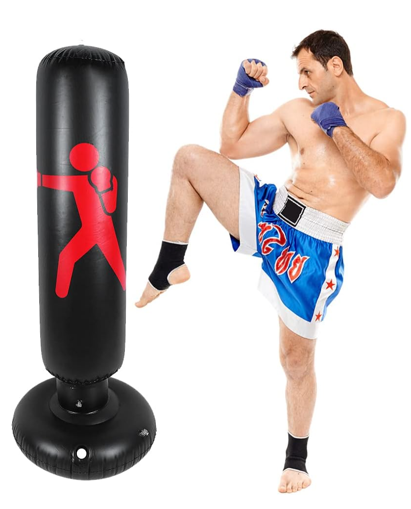 Gambar produk PUNCH Vertical Punching Bag Inflatable Classic Samsak Tinju 1.6M - PC-16