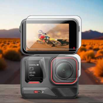 FARAJI Tempered Glass Protective Film 2.5D Curve Insta360 Ace Pro2 - FR-26