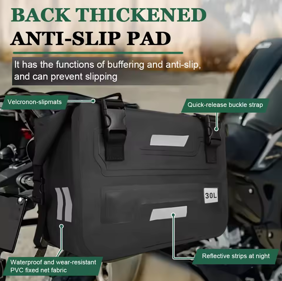 Gambar produk Blinkminds Saddle Bag Touring Motorcycle Anti Slip Waterproof 30L - BM08