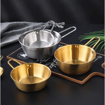 ALRY Mangkuk Mie Salad Stainless Steel Korean Style Bowl with Handle 12cm - ZX-305 Gambar produk ALRY Mangkuk Mie Salad Stainless Steel Korean Style Bowl with Handle 12cm - ZX-305