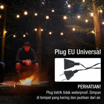 Gambar produk SHHE Lampu Hias String Lights Model Bohlam Waterproof 20 LED 5M - PD039