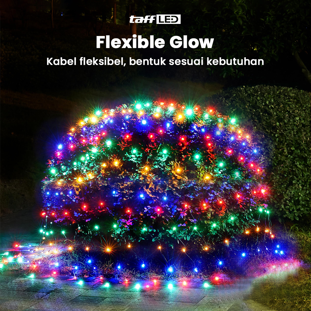 Gambar produk TaffLED Lampu Hias Jaring String Lights Decoration EU Plug 1.5x1.5M - EK-04