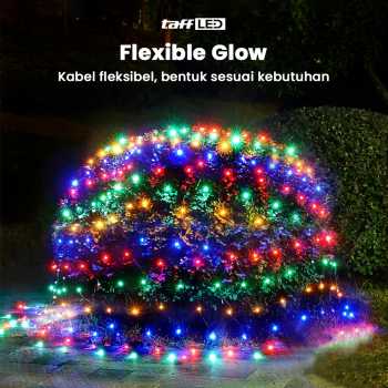 Gambar produk TaffLED Lampu Hias Jaring String Lights Decoration EU Plug 1.5x1.5M - EK-04