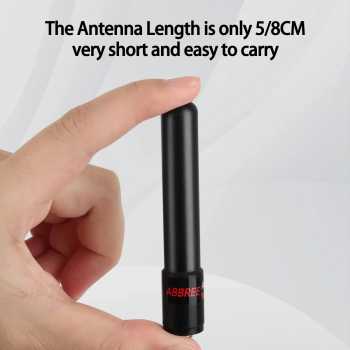 ABBREE Antena Walkie Talkie Dual Band Universal Baofeng UV-5RH 10W 8cm - AR-806 Gambar produk ABBREE Antena Walkie Talkie Dual Band Universal Baofeng UV-5RH 10W 8cm - AR-806