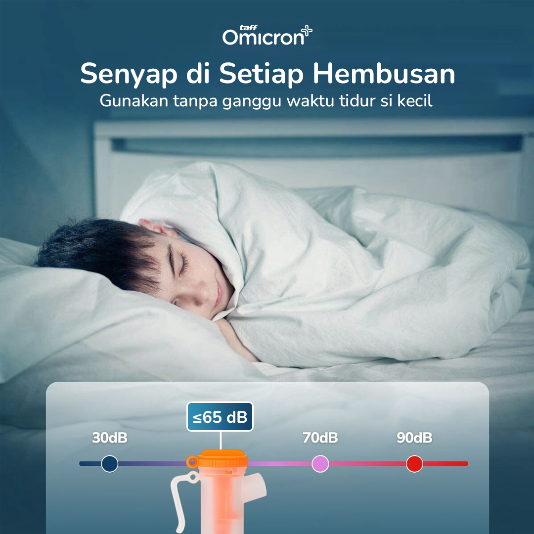 TaffOmicron Alat Terapi Pernapasan Compressor Nebulizer Inhaler - SZ5 Gambar produk TaffOmicron Alat Terapi Pernapasan Compressor Nebulizer Inhaler - SZ5