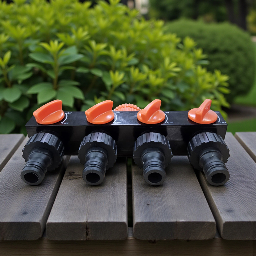Gambar produk SeeKood Irigasi Air Taman One Way Four Water Outlet Controller Valve - SK41