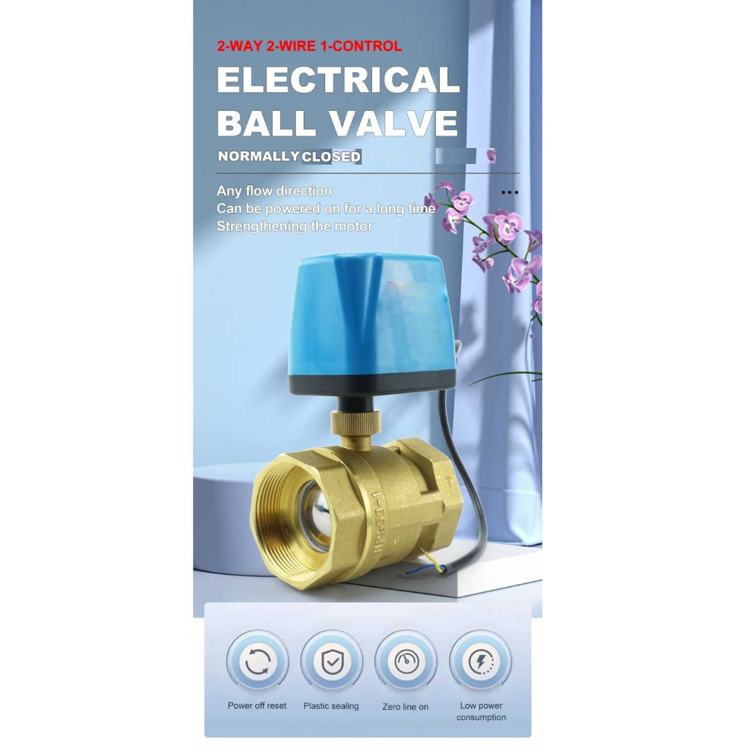 Gambar produk GRT Solenoid Valve Two Way Ball Brass Normally Close 220V 3/4 Inch - BTQ2024-H50