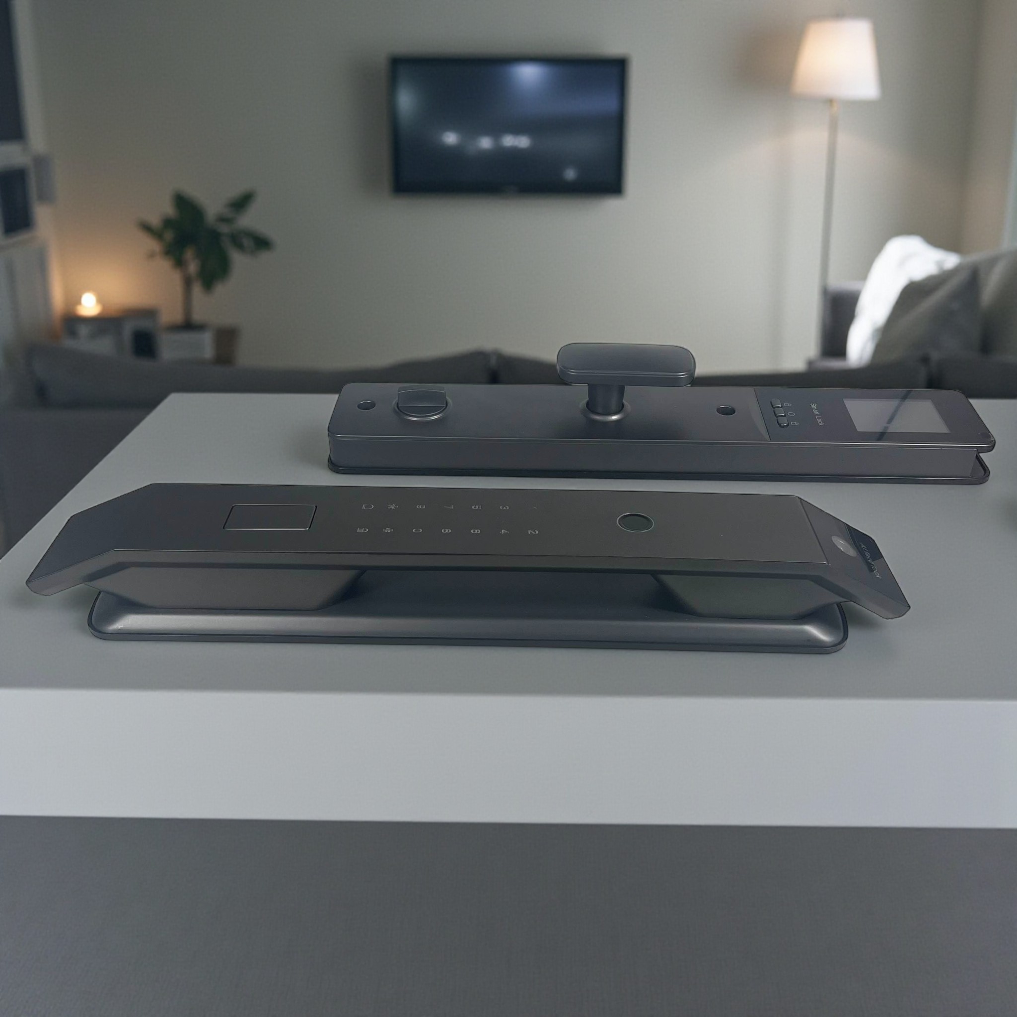 ALOY-X Smart Door Lock Fingerprint Password Card Digital Display Tuya - CS18 Gambar produk ALOY-X Smart Door Lock Fingerprint Password Card Digital Display Tuya - CS18