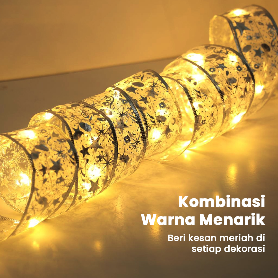 Gambar produk Partigos Lampu Hias String Lights Pita Natal 50 LED 5M Warm White - AA562