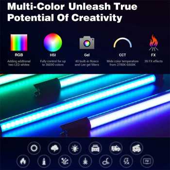 Gambar produk Godox Lampu Fill Light Stick RGBW 2700-6500K 2600mAh 18W with Remote - TL60