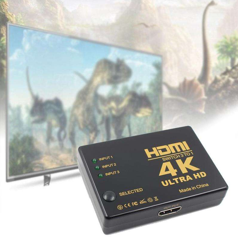 Gambar produk Duorem HDMI Switcher Splitter 3 Port 4K x 2K Ultra HD with Remote - DR105