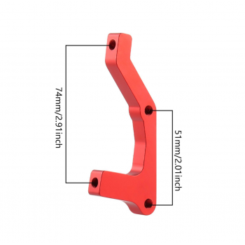Gambar produk MUZI Adaptor Rem Cakram Sepeda Disc Brake Bracket B-Pillar Rear 203mm - MZ25