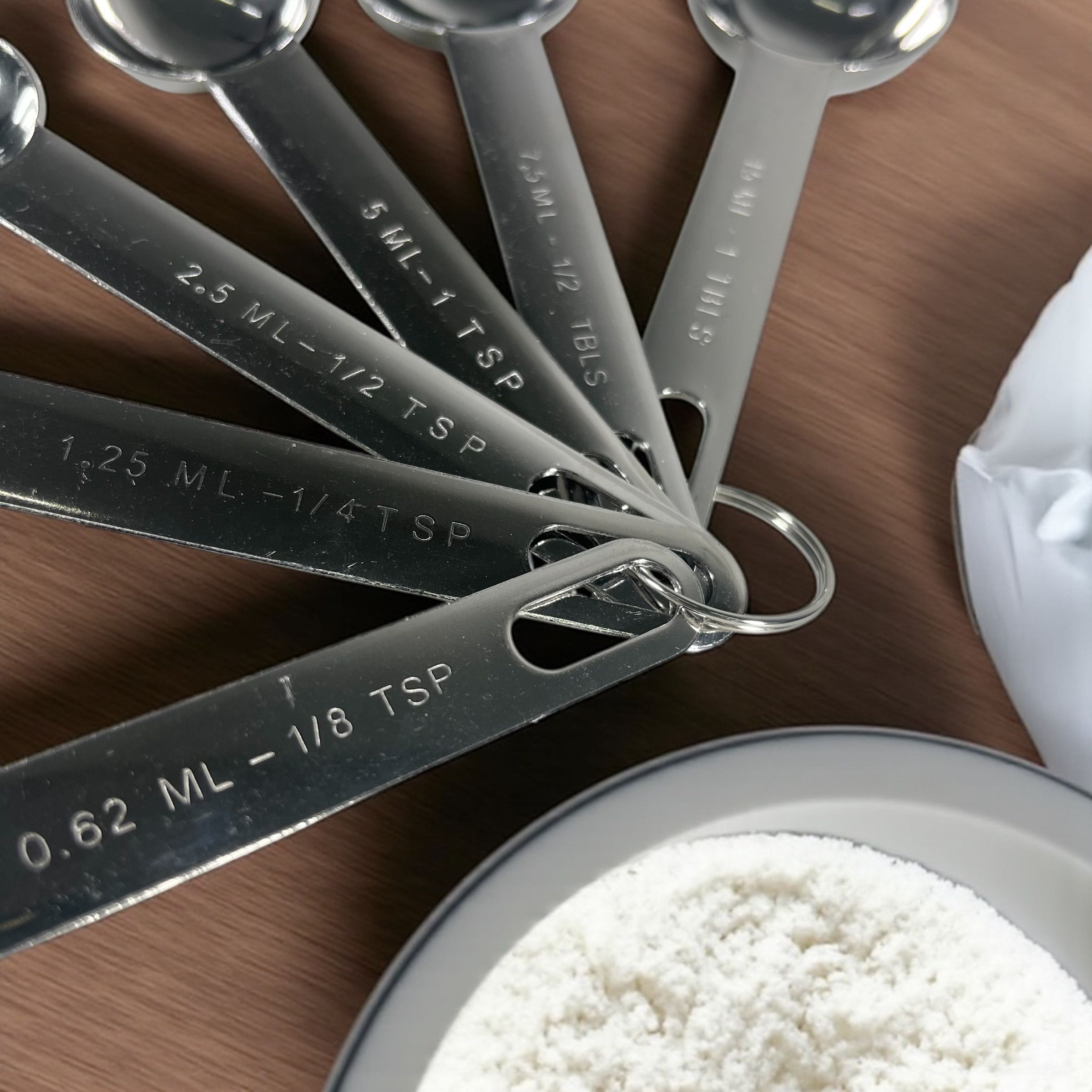 Gambar produk HOOMIN Sendok Takar Ukur Measurement Spoon Stainless Steel 6 PCS - 16752