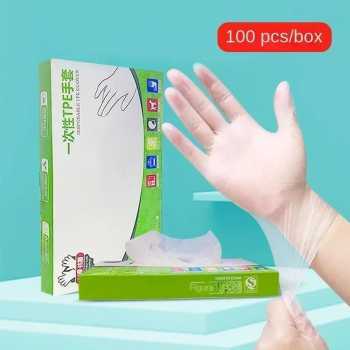VIE LEN Sarung Tangan Plastik TPE Disposable Food Grade Glove 100 PCS - VL-10