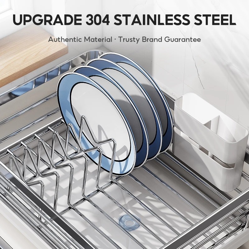 Gambar produk DUTRIEUX Rak Piring Dapur Wastafel Stainless Steel Drying Storage Rack - DR-42