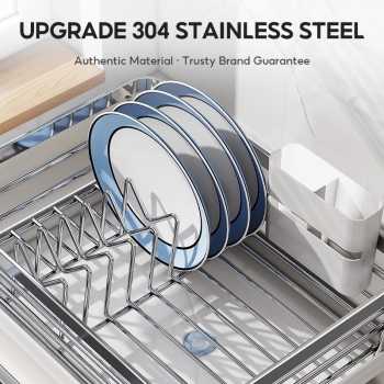 Gambar produk DUTRIEUX Rak Piring Dapur Wastafel Stainless Steel Drying Storage Rack - DR-42