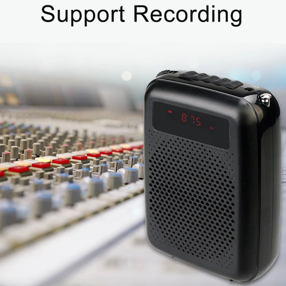 Little Bee Speaker Pinggang Bluetooth Voice Amplifier LED Wired 3W - YW-168U Gambar produk Little Bee Speaker Pinggang Bluetooth Voice Amplifier LED Wired 3W - YW-168U