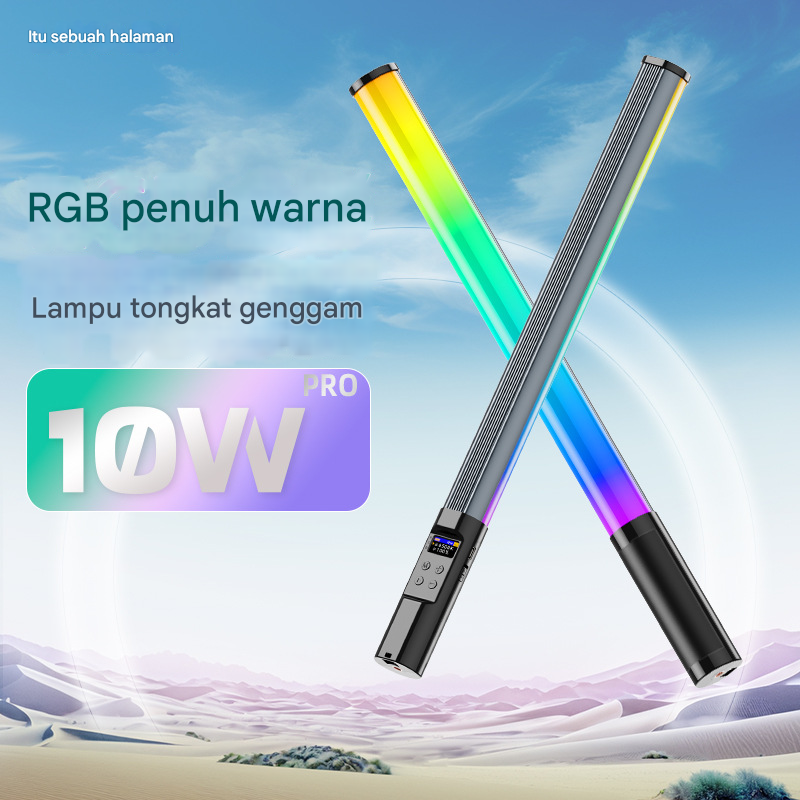 Gambar produk LIYADI Lampu Fotografi LED Portabel RGB Tube Light 10W 9900K - LP430 PRO