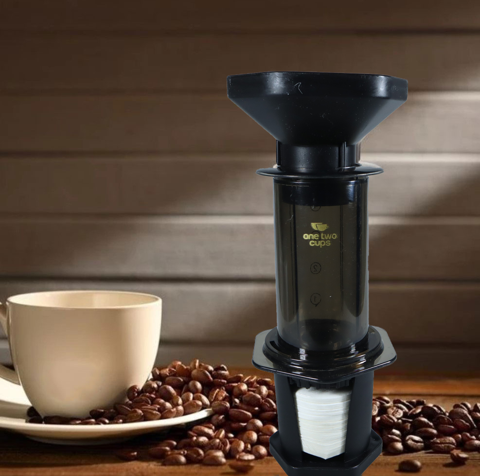 Gambar produk One Two Cups Set Pembuat Kopi Portable Coffee Espresso Maker - T35066