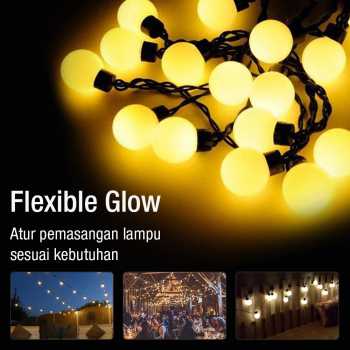 Gambar produk SHHE Lampu Hias String Lights Model Bohlam Waterproof 20 LED 5M - PD039