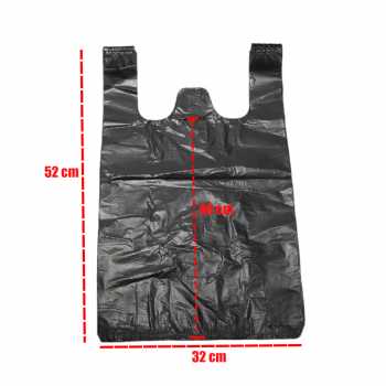 Gambar produk CERIU Kantong Plastik Kresek Disposable Plastic Bag 32x52cm 50 PCS - CR-50