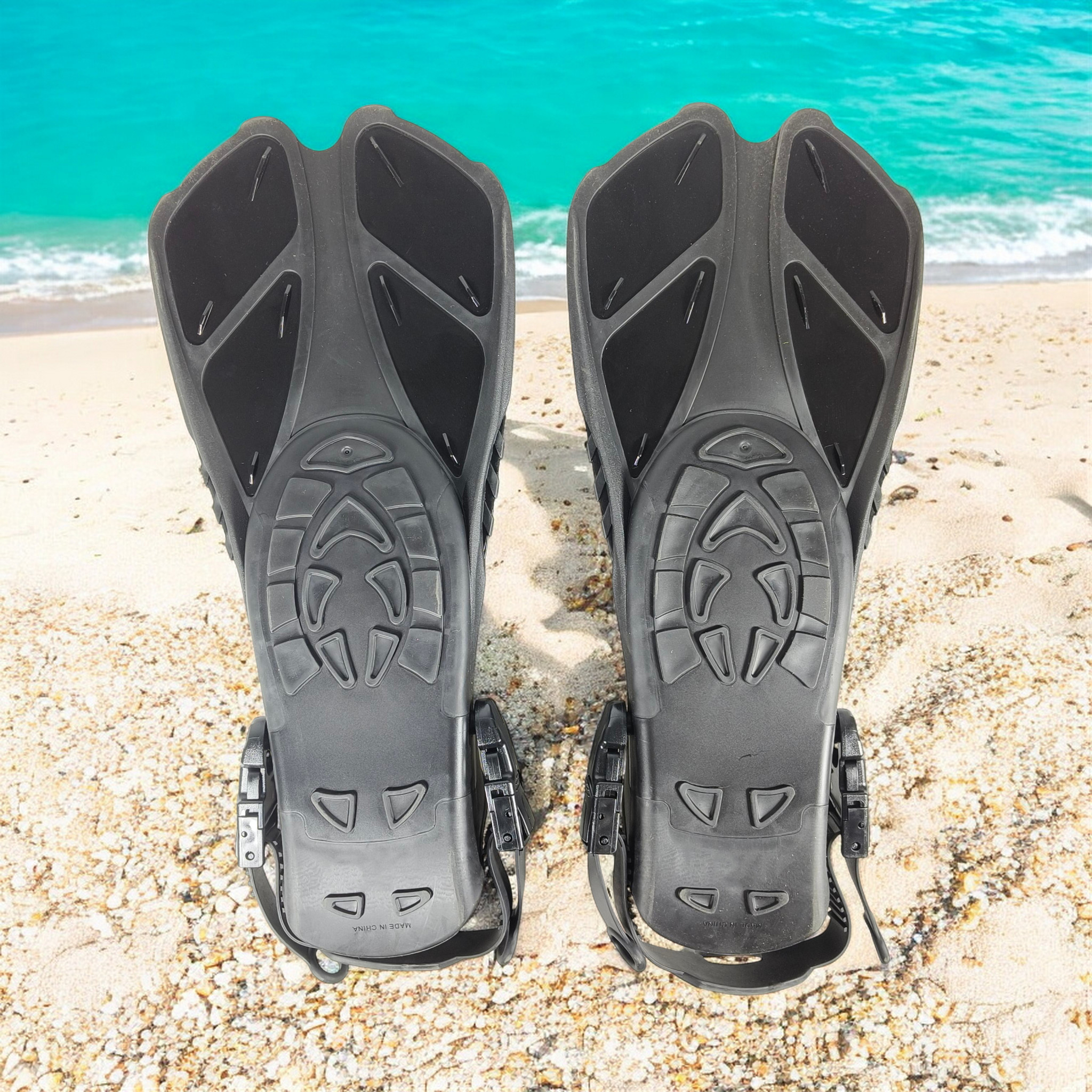 Gambar produk OSGOOD Sepatu Katak Snorkeling Fins Swimming Diving Flippers Open Heel S/M - OS813