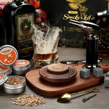 TEMOPY Set Alat Pengasap Cocktail Smoker Kit with 4 Wood Chips - TPY-40