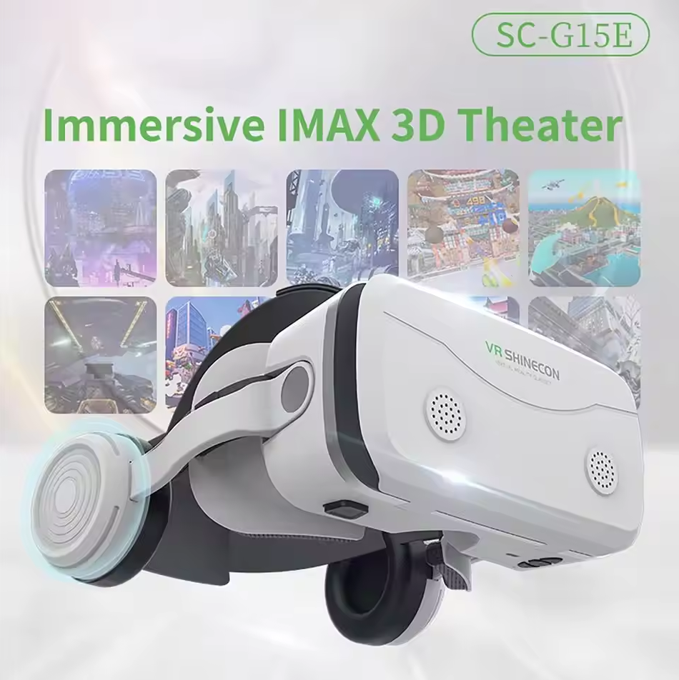 Gambar produk Shinecon VR Box 3D IMAX Screen Virtual Reality Glasses With Headphone - SC-G15E