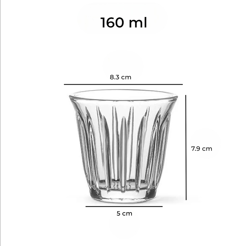 Gambar produk Senno Gelas Kaca Kopi Espresso Dirty Latte Bomber Glass 160ml - SN502