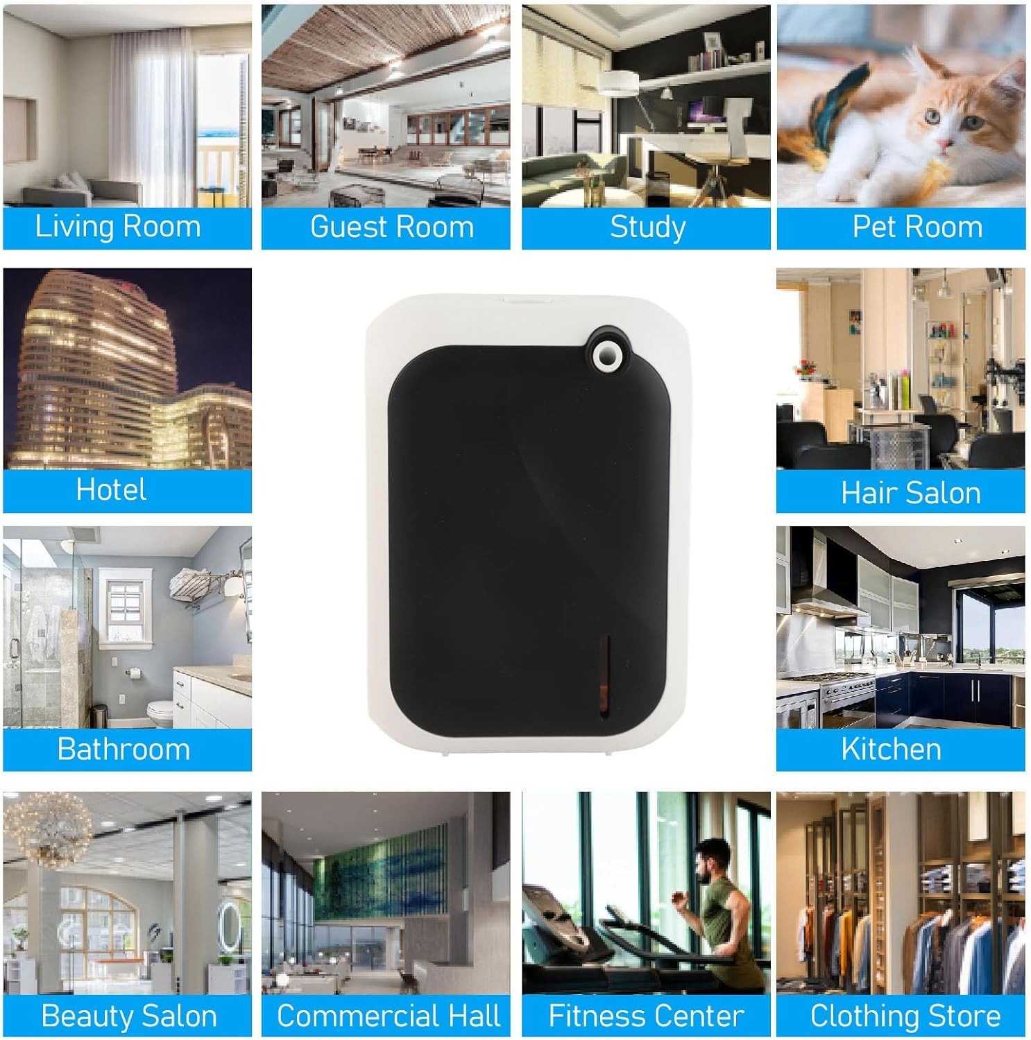 Gambar produk Fockety Diffuser Essential Oil Aromatherapy Bluetooth 4 Speed 140ml - XS105