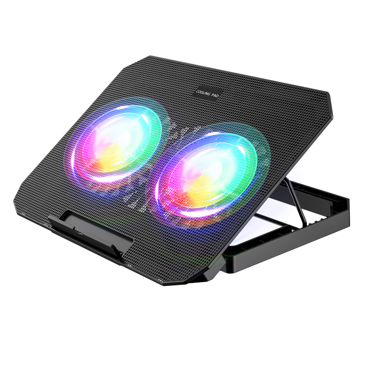 iDock Cooling Pad Laptop Gaming Kipas Pendingin 2 Fan 17 Inch with RGB - N33 Gambar produk iDock Cooling Pad Laptop Gaming Kipas Pendingin 2 Fan 17 Inch with RGB - N33