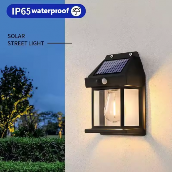 Brangdy Lampu Dinding Taman Tenaga Surya Waterproof LED Filamen 600mAh - B124