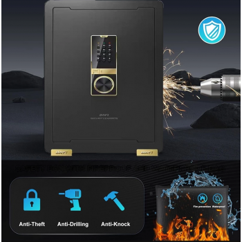 Gambar produk DAY1 Kotak Brankas Dokumen Safe Deposit Box Password Key 38x31x45cm - DA01