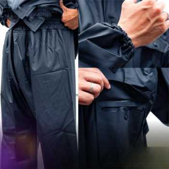 Gambar produk Rhodey Jas Hujan Motor Setelan PVC Raincoat Full Pressed L with Hood - RD-120