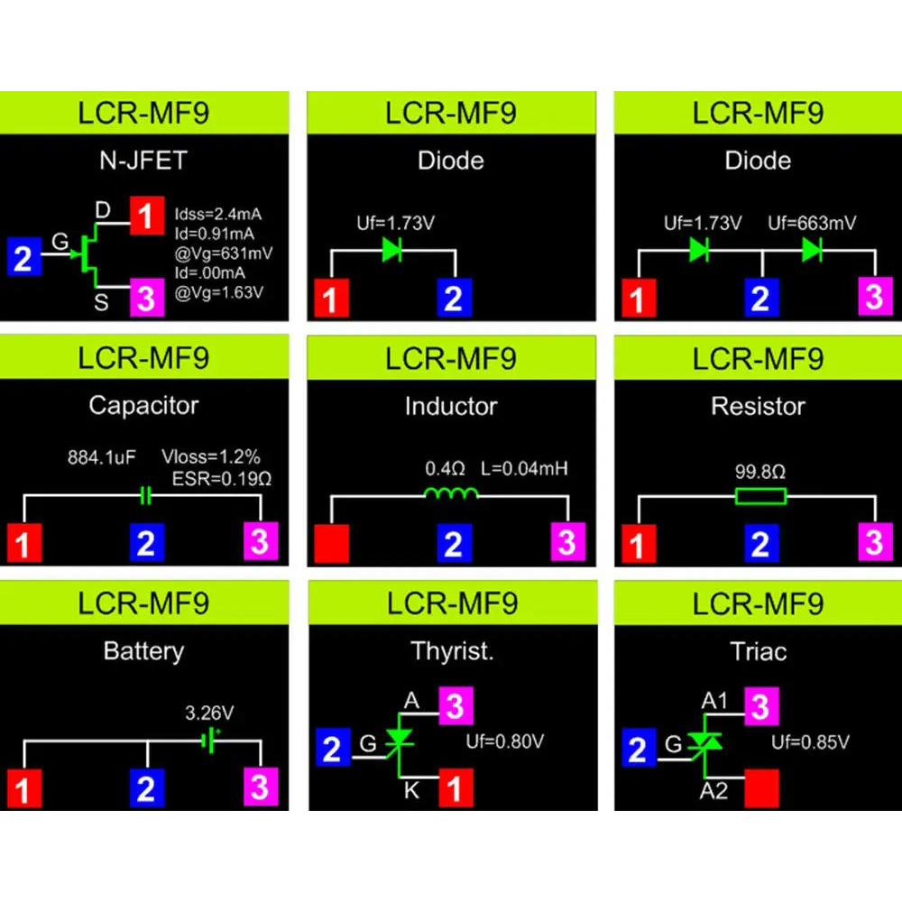 Gambar produk DoTek ESR Meter Multifunctional Transistor Tester Resistance Battery - LCR-MF9