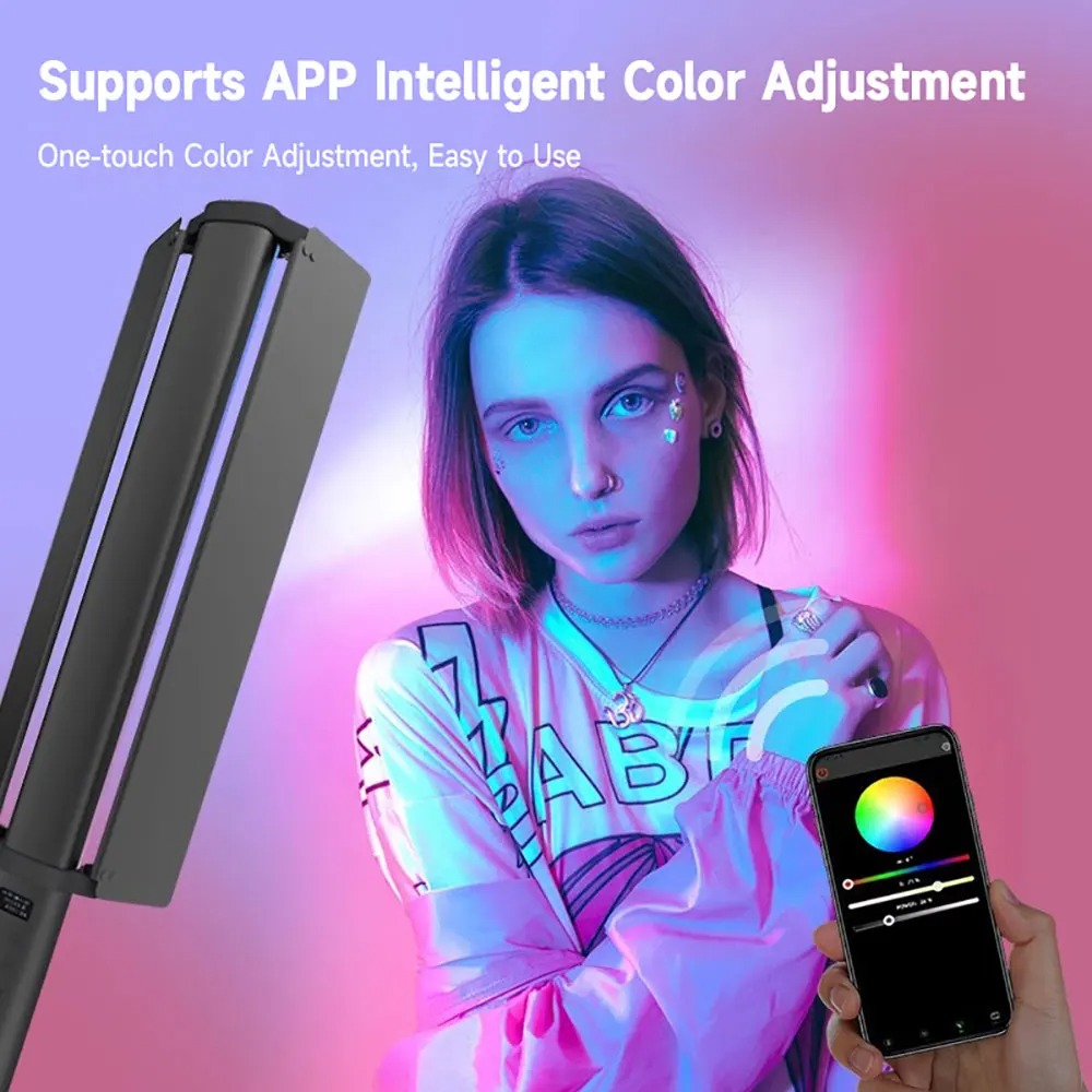 Gambar produk LIYADI Lampu Studio Tube Light RGBW 24 Mode OLED Display 4000mAh 30W - LP550