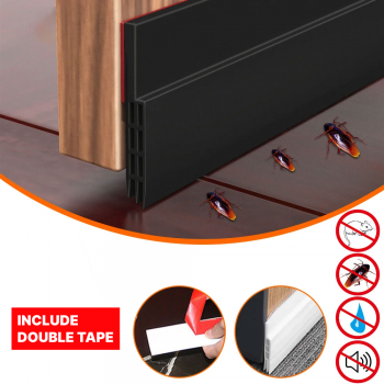 Gambar produk TaffHOME Lis Penutup Celah Pintu Penghalang Debu Door Bottom Seal 1M - LQ7