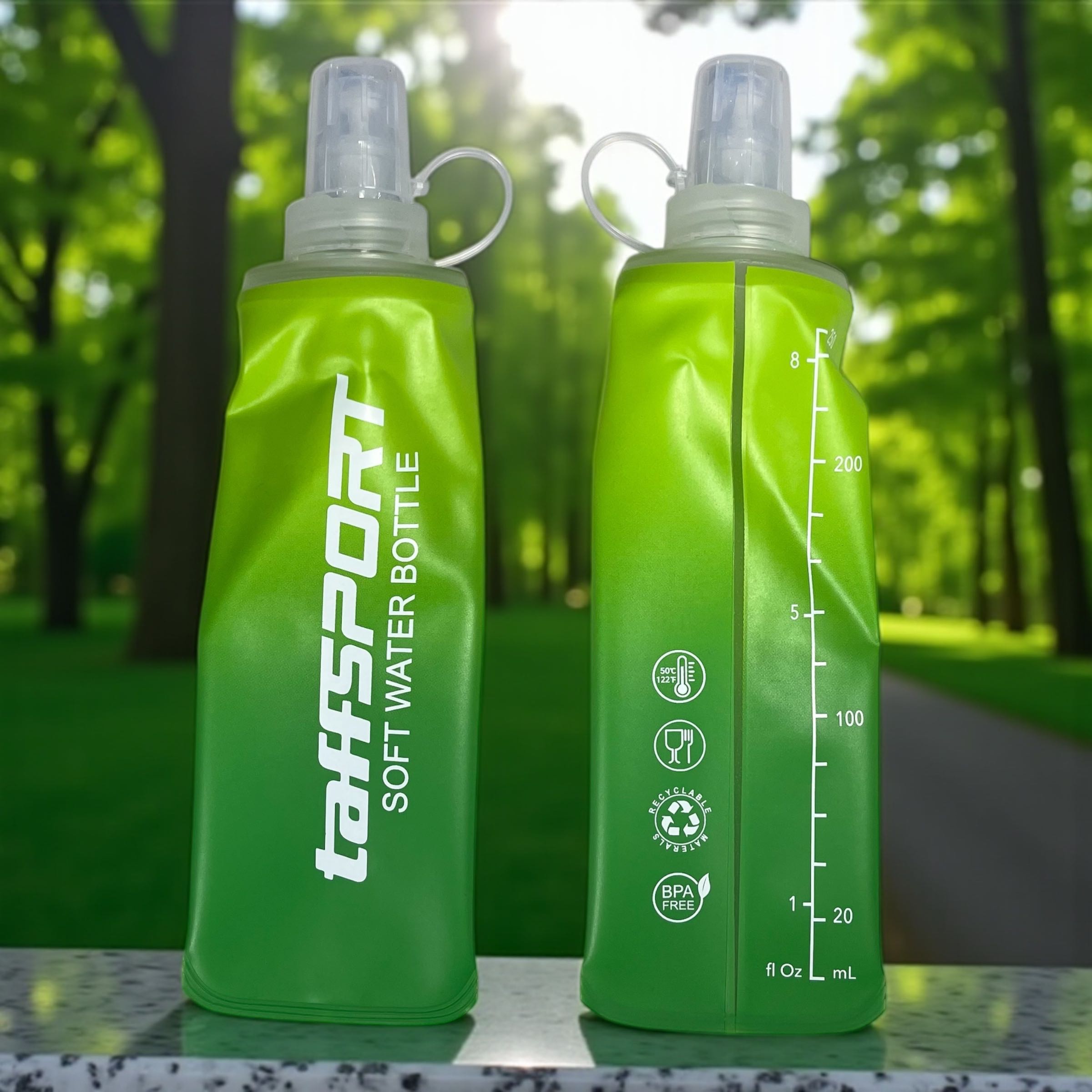 TaffSPORT Botol Minum Soft Flask Foldable Sport Water TPU 250ml - TF-25 Gambar produk TaffSPORT Botol Minum Soft Flask Foldable Sport Water TPU 250ml - TF-25