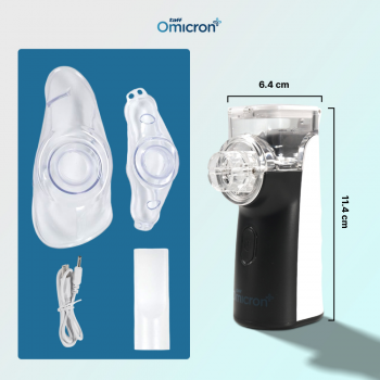 TaffOmicron Alat Terapi Pernapasan Mesh Nebulizer Portable Inhaler - YK-N3AA Gambar produk TaffOmicron Alat Terapi Pernapasan Mesh Nebulizer Portable Inhaler - YK-N3AA