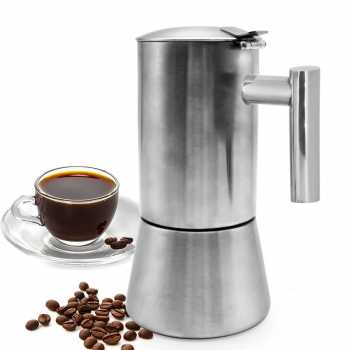 IYD Moka Pot Espresso Single Valve Coffee Stainless Steel 500ml - I-500