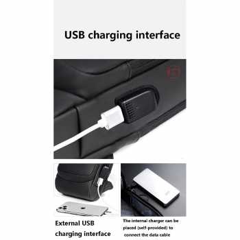 Rhodey Tas Selempang Fashion Sling Bag Pria with USB Slot and Lock - - RE881 Gambar produk Rhodey Tas Selempang Fashion Sling Bag Pria with USB Slot and Lock - - RE881