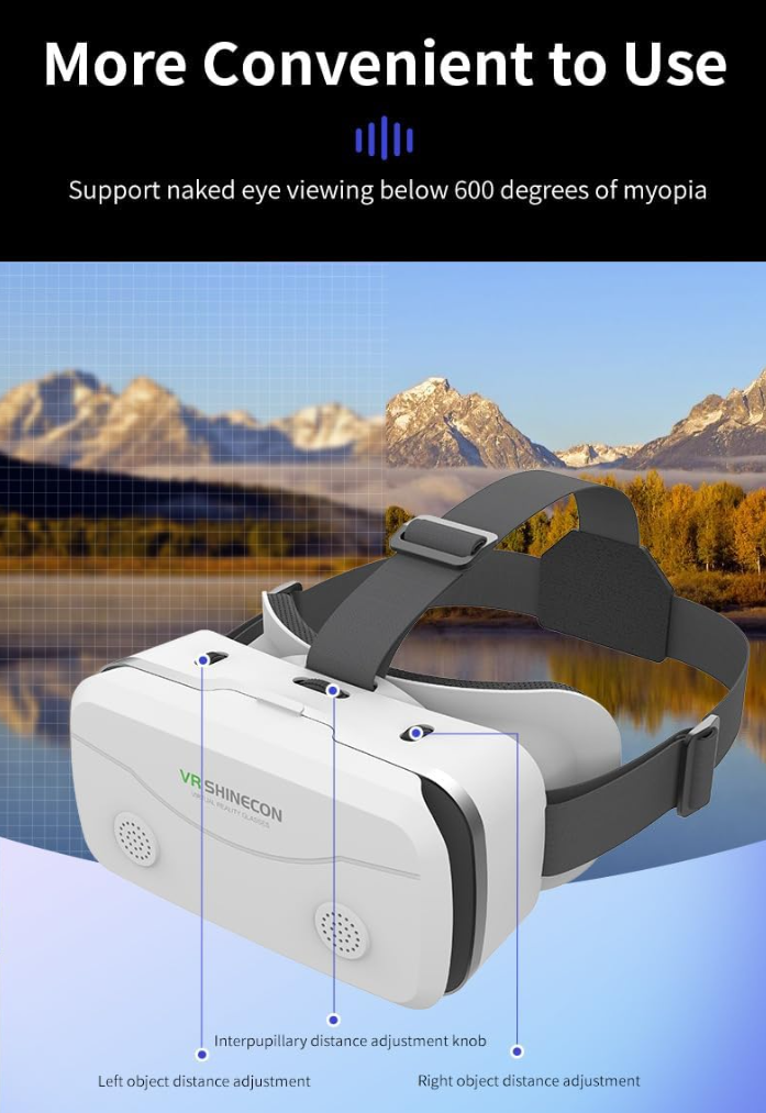 Gambar produk Shinecon VR Box 3D IMAX Giant Screen Headset Virtual Reality Glasses - G15