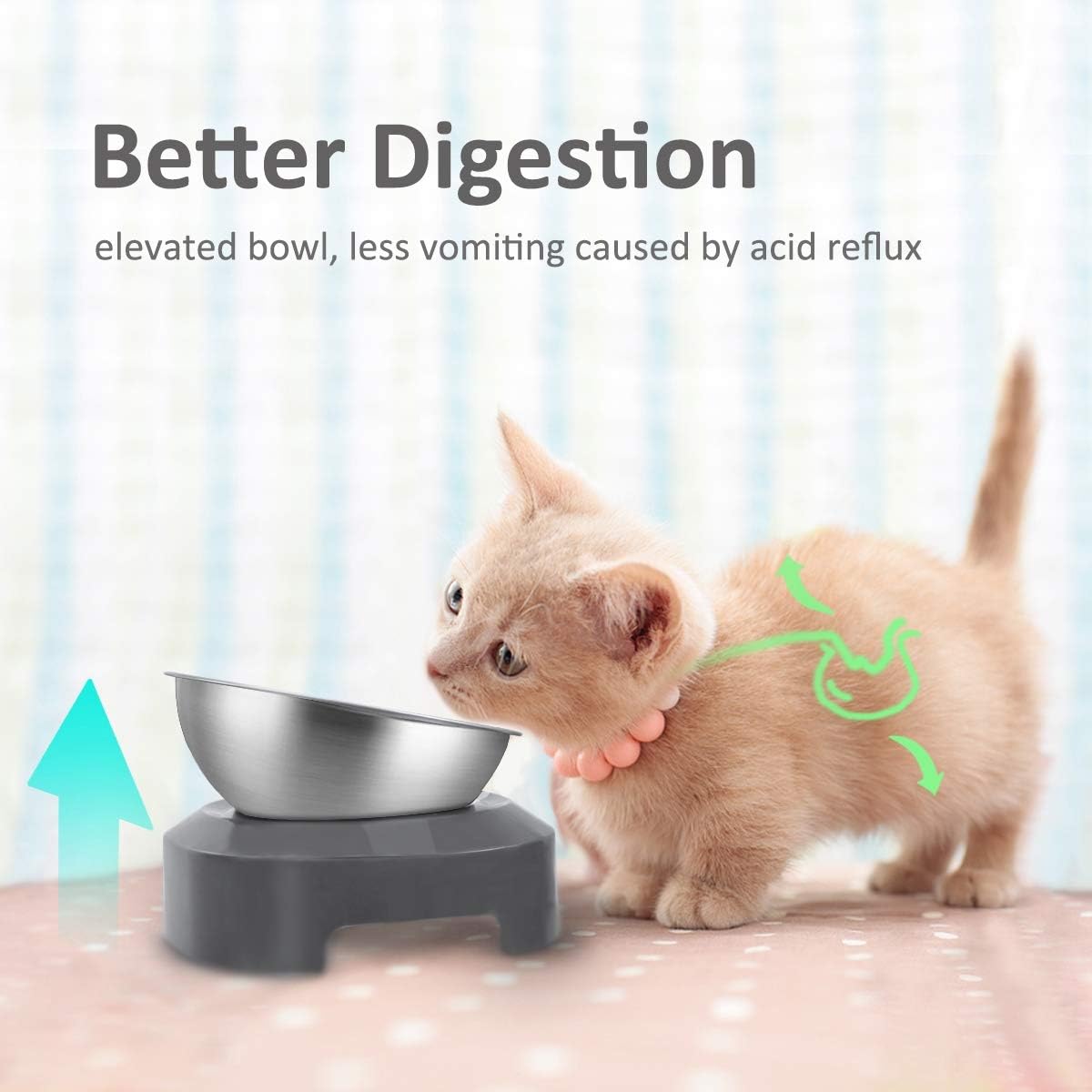 OMEKA Tempat Makan Hewan Peliharaan Kucing Anjing Feeding Single Bowl - ORM10 Gambar produk OMEKA Tempat Makan Hewan Peliharaan Kucing Anjing Feeding Single Bowl - ORM10