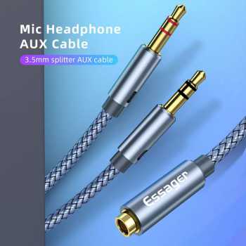 ESSAGER Splitter Audio Jack 3.5mm Female to Dual Male Headphone - EYPS35-TLB0G