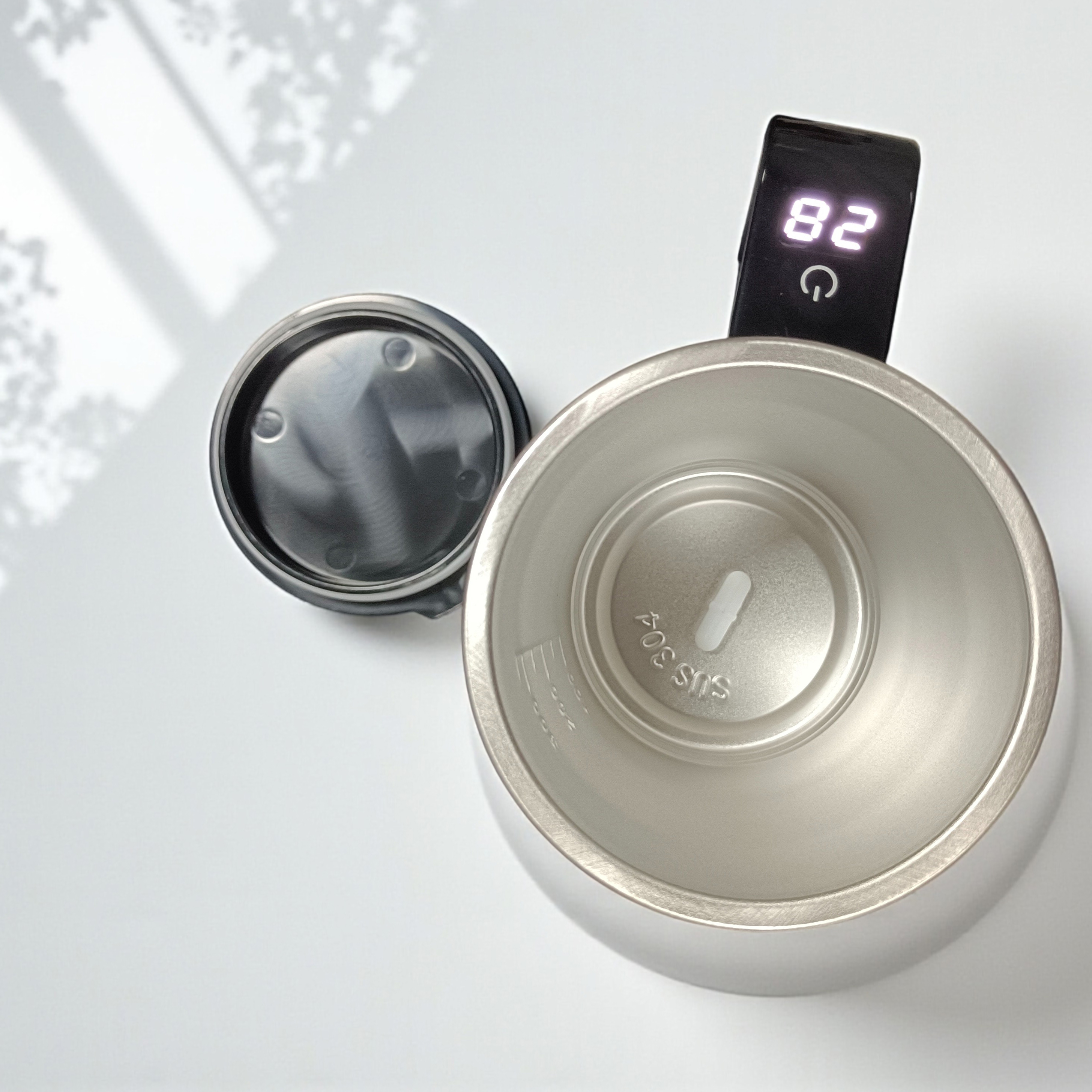 CREAROMA Cangkir Pengaduk Kopi Mixing Mug Stainless Steel 304 400ml - JB-01 Gambar produk CREAROMA Cangkir Pengaduk Kopi Mixing Mug Stainless Steel 304 400ml - JB-01