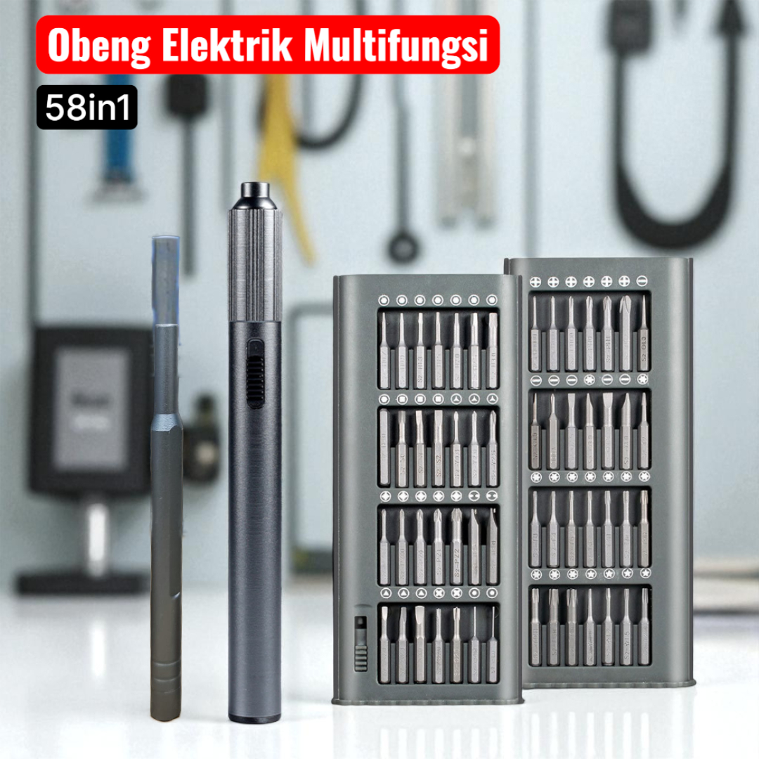CSPACE Set Obeng Elektrik Multifungsi 58in1 Magnetic Screwdriver Head - CS03A Gambar produk CSPACE Set Obeng Elektrik Multifungsi 58in1 Magnetic Screwdriver Head - CS03A