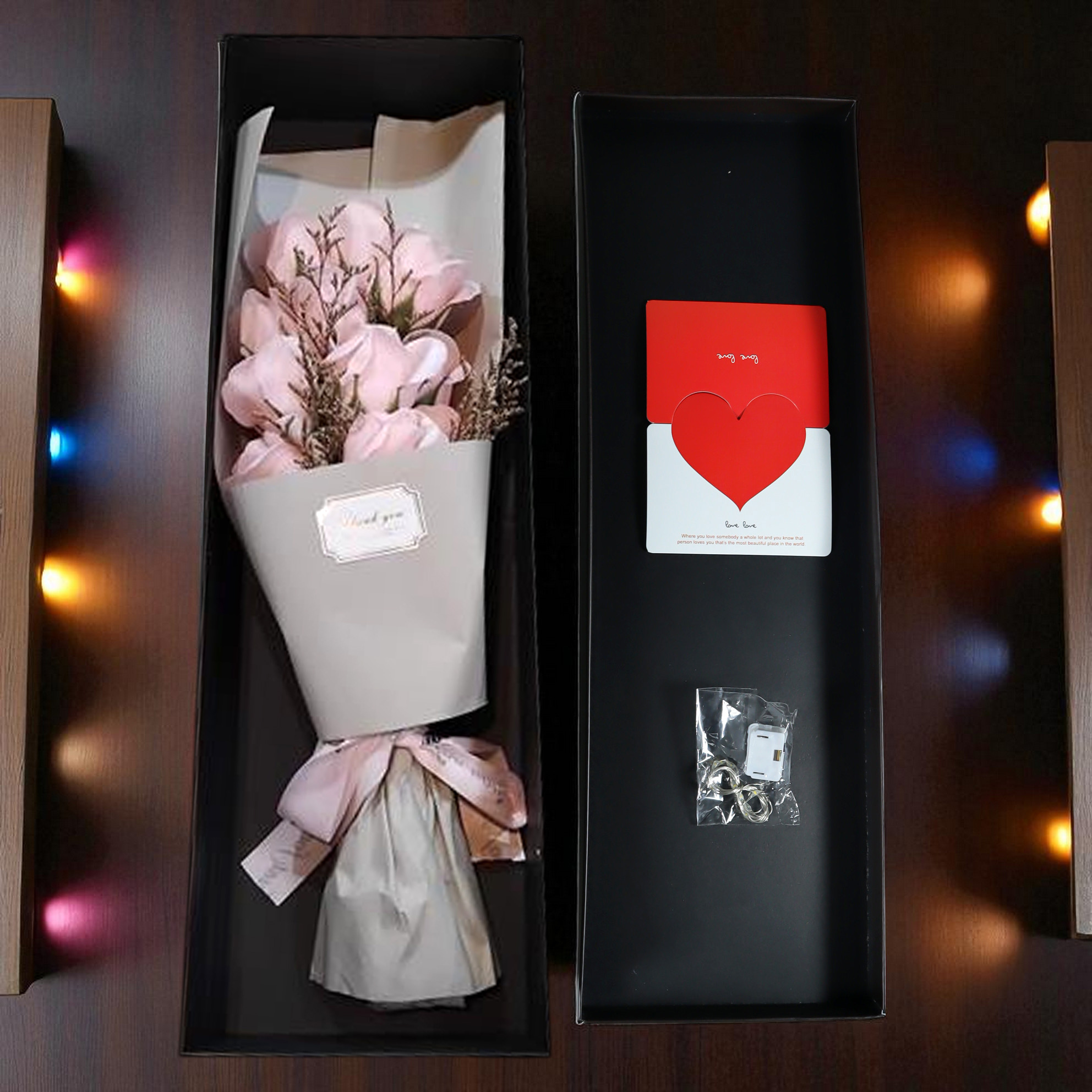 Gambar produk Ji Hong Buket Bunga Sabun Dekorasi LED Valentine Gift 11 Rose - JH-11