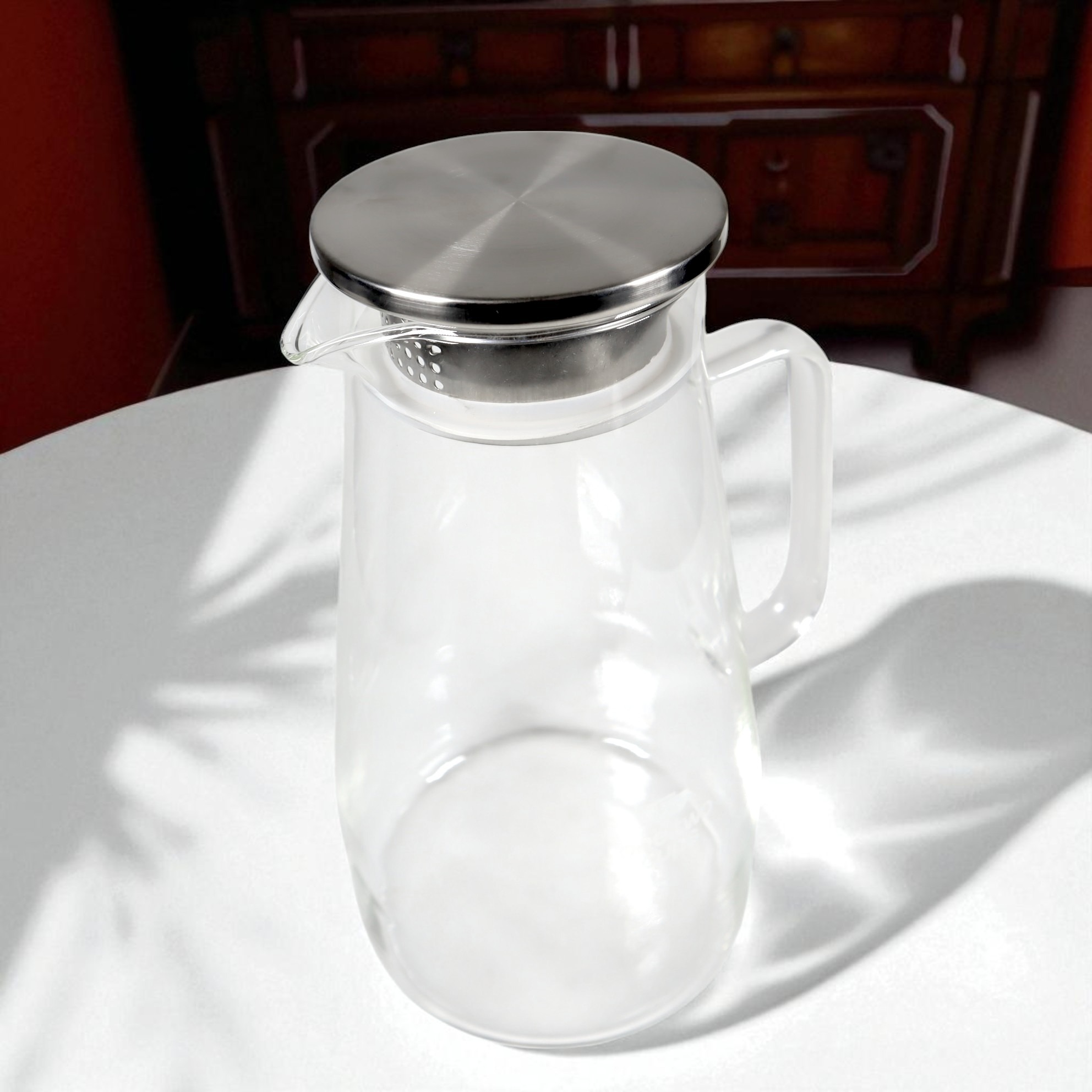 Gambar produk One Two Cups Teko Pitcher Kaca Tahan Panas Api Water Jug 1.9L - SL330