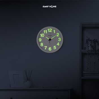 Gambar produk TaffHOME Jam Dinding Bulat Quartz Luminous Glow in The Dark 30cm MDB4