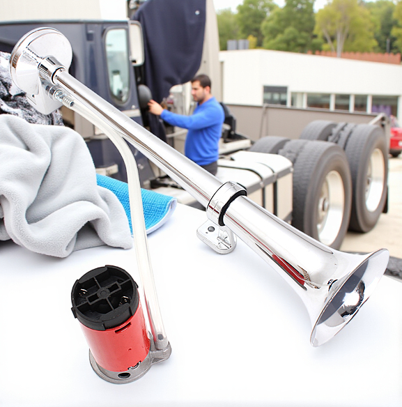 Gambar produk OTOHEROES Klakson Trompet Mobil Loud Air Horn 150dB 12V - JD4001